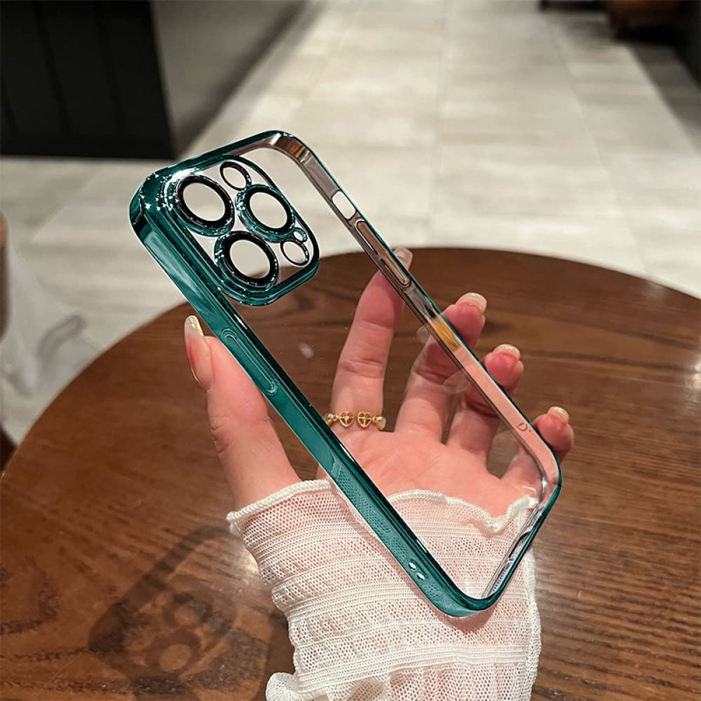 Amazon.co.jp: iPhone 13 11 12 14 Pro Max用メッキクリアケースiPhone