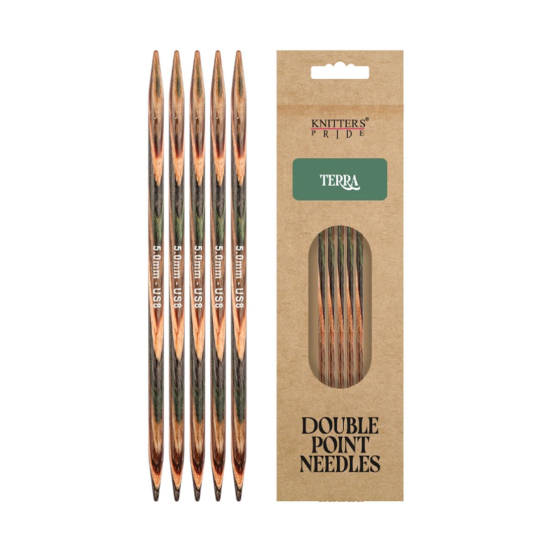 Knitter's Pride Terra Double-Pointed Sock Needles 15 cm 5.0 mm - 1 piece