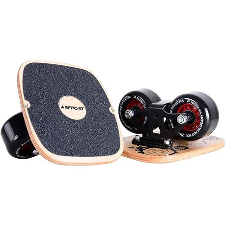 AsFrost Portable Roller Road Drift Skates Plate with Cool Maple Deck Anti-Slip...