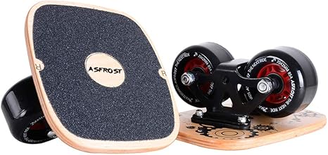 AsFrost Portable Roller Road Drift Skates Plate with Cool Maple Deck Anti-Slip Board Split Skateboard with PU Wheels High-end Bearings