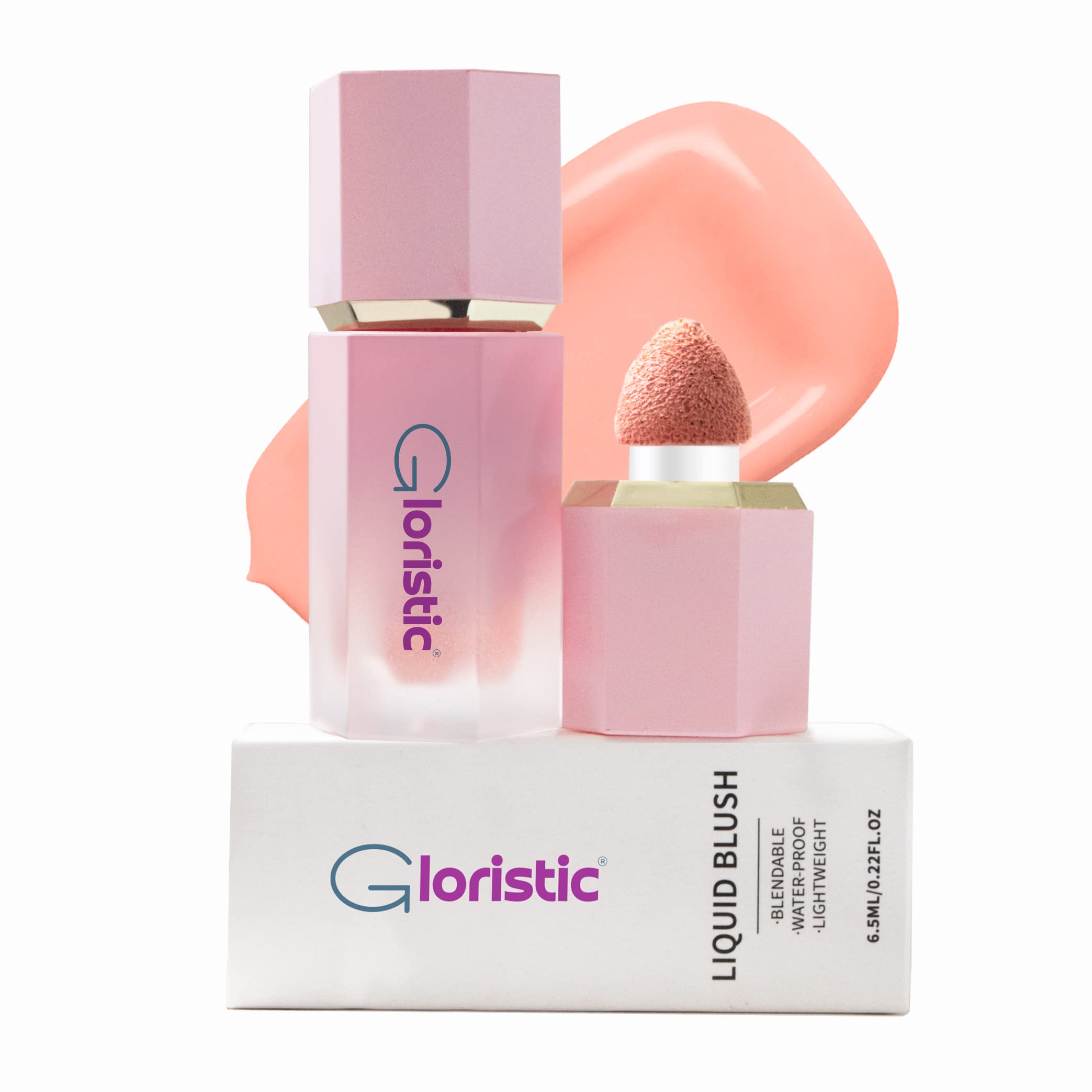 GloristicLiquid Blush | Vitamin Rich With Caster Oil | Waterproof | Long Lasting | Halal | Vegan | Cruelty-Free (Ravishing)
