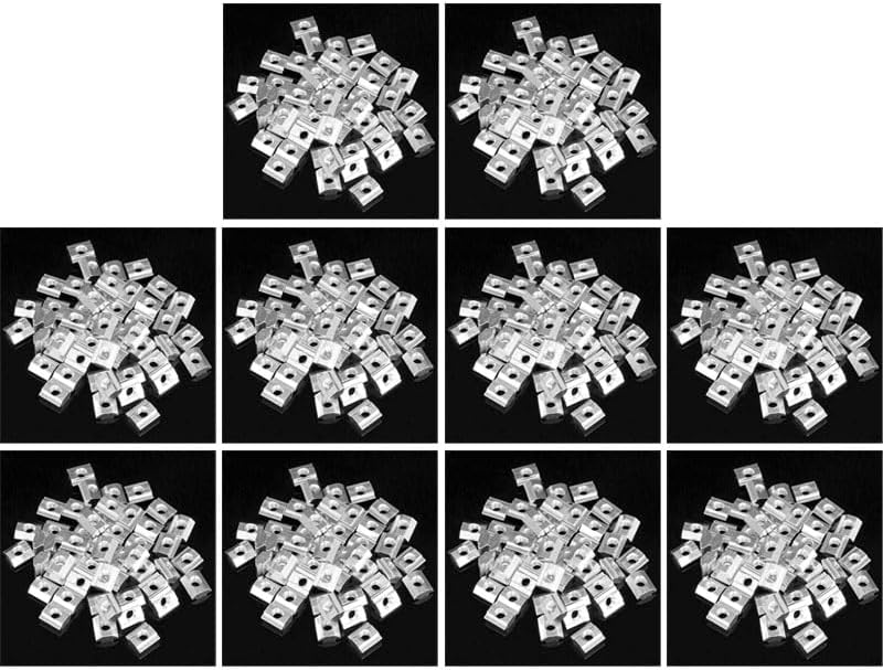 500Pcs M5 T Sliding Nut Zin-Plated Carbon Steel T Sliding Nut For 2020 Aluminum Profile - (Color: silver)