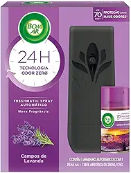 Bom Ar Aromatizador de Ambiente Automático Aerossol Freshmatic Campos de Lavanda Aparelho + Refil 250ml