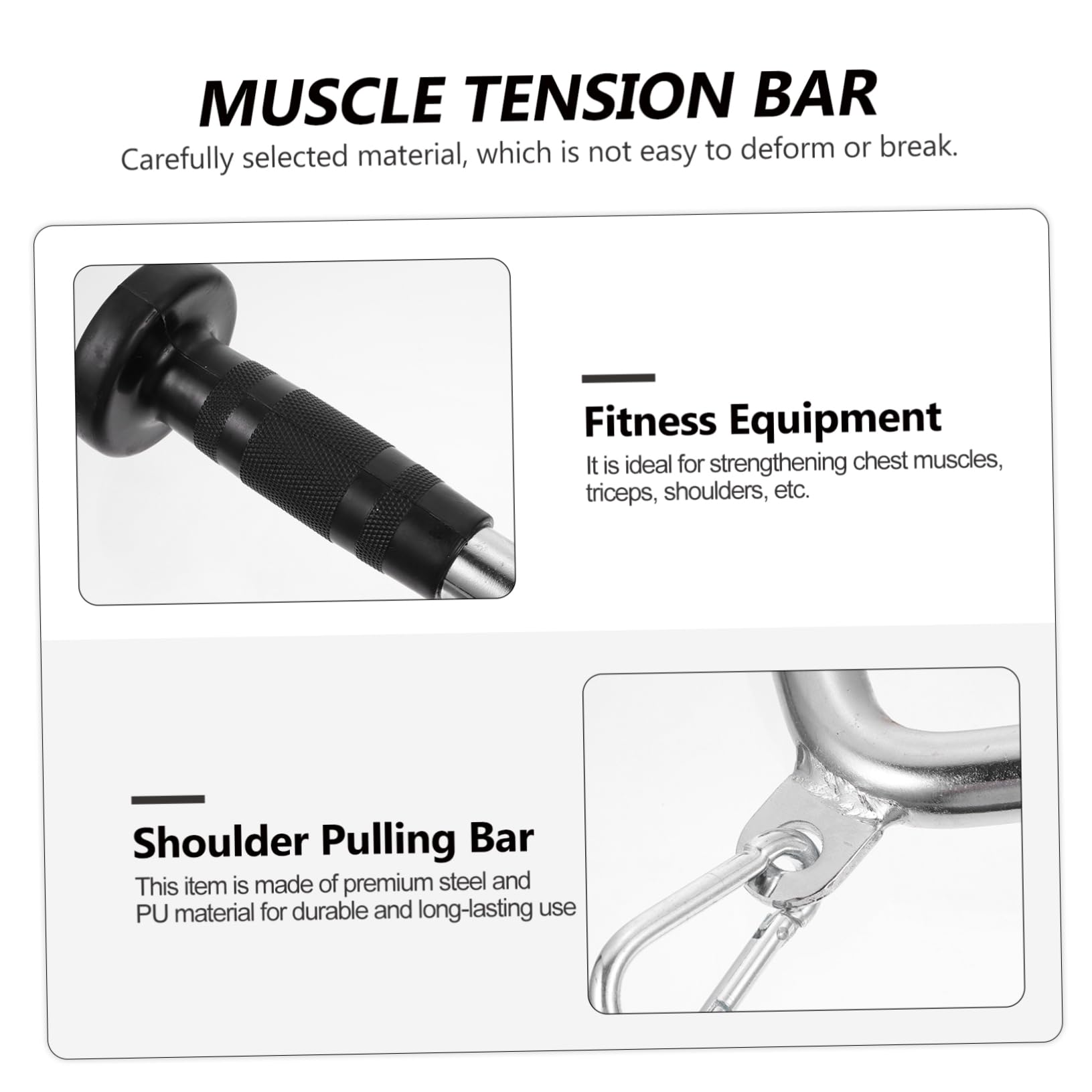 Toddmomy Gym Rod Pull Down Bar Fitness Lever Portable Back Tensioner Enhance Your Posture