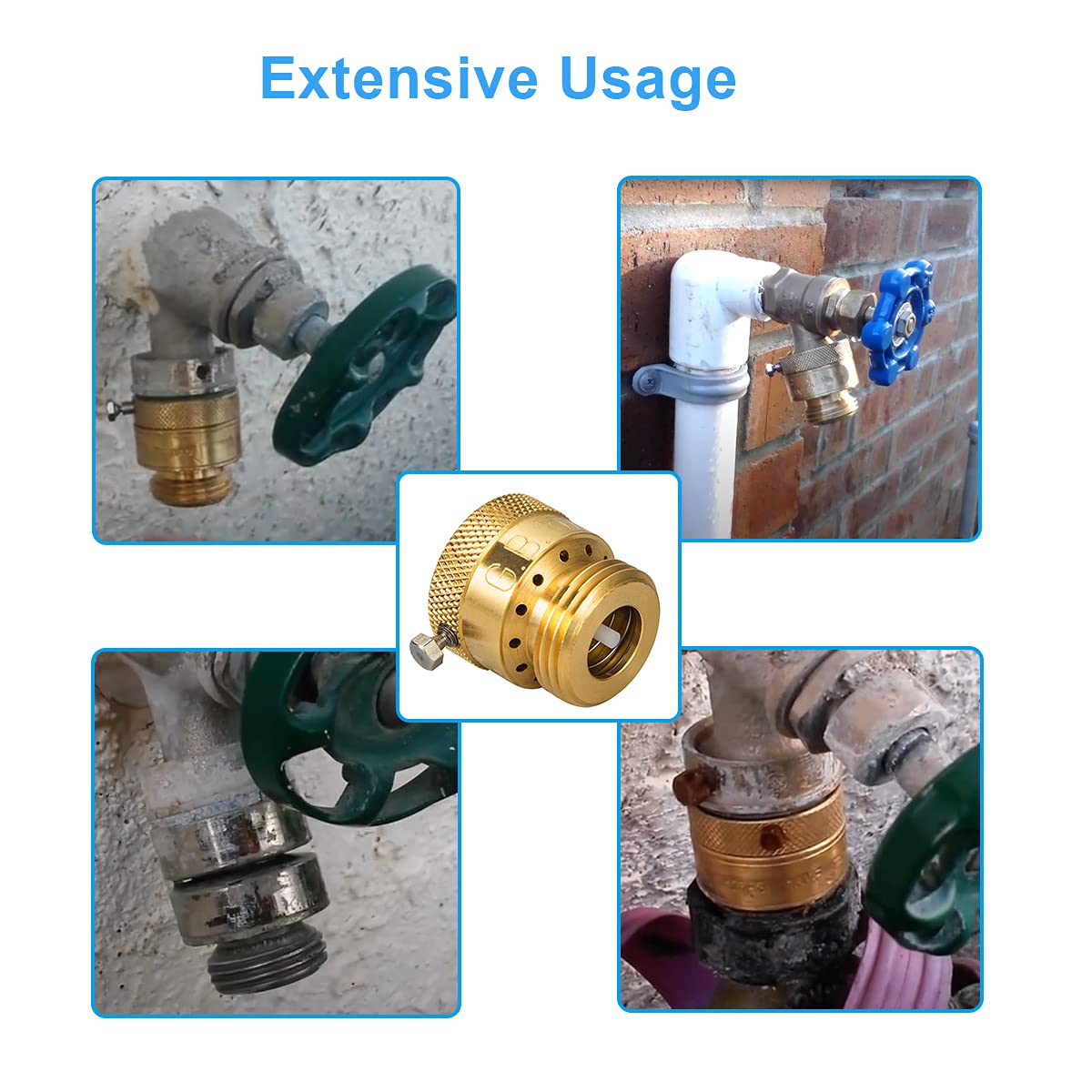 Buy Breezliy 2Pack Brass Vacuum Breaker Set 3/4" AntiSiphon Hose Bib