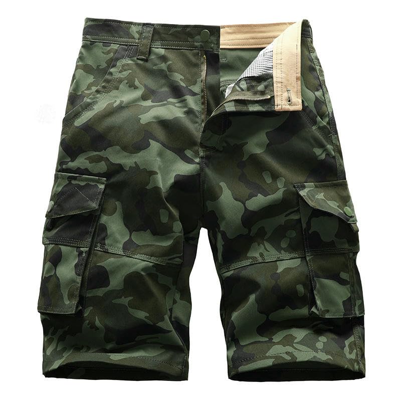 Short été homme motif camouflage bermuda 5 points décontracté