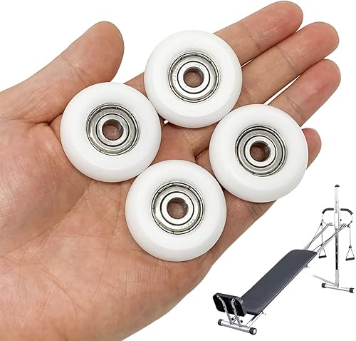 Miniatura 2 de Juego de 4 piezas de repuesto para ruedas de gimnasio totales y rodillos, apto para modelos de gimnasio 2000, 3000, algunos 3000 XL y algunos muy