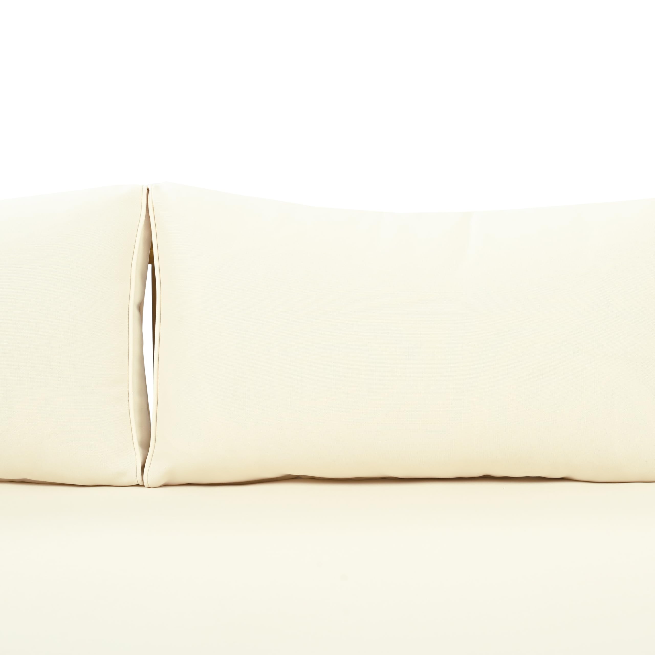 Claremont - Sofá cama de madera de acacia para exteriores de 3 plazas con tela resistente al agua y cojines extraíbles, sofá junto a la piscina con reposabrazos y respaldo de 4