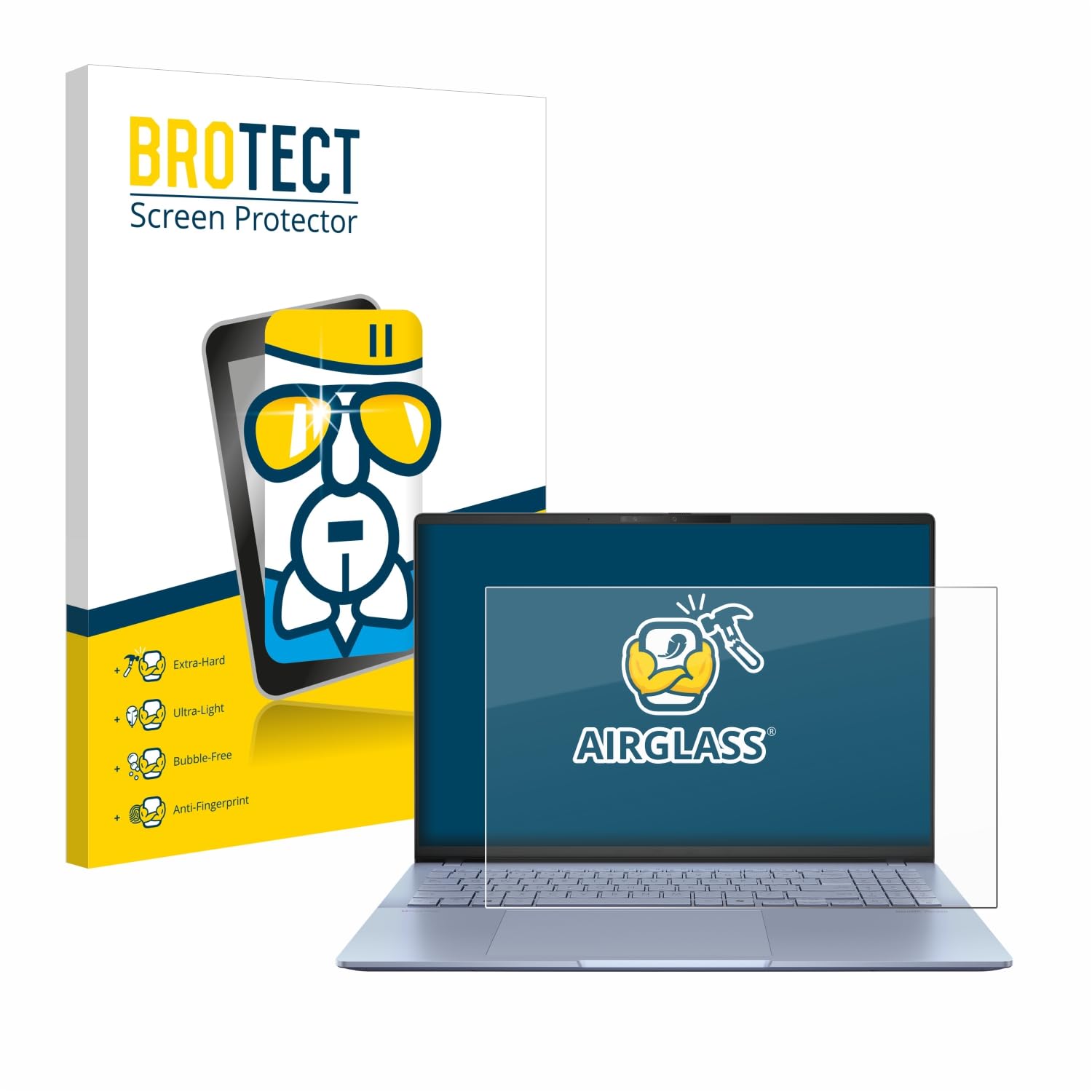 brotect Pellicola Protettiva Vetro per ASUS Vivobook S16 OLED S5606 Protezione Schermo [Durezza Estrema 9H, Chiaro]