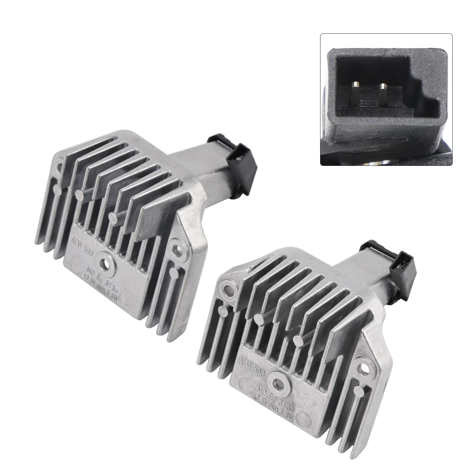 MAD HORNETS 2X Headlight Angel Eye DRL LED Control Unit Module Adatto per BMW 1 Series F20 F21 Pre-Facelift 2011-2015 Replacement 63117296905
