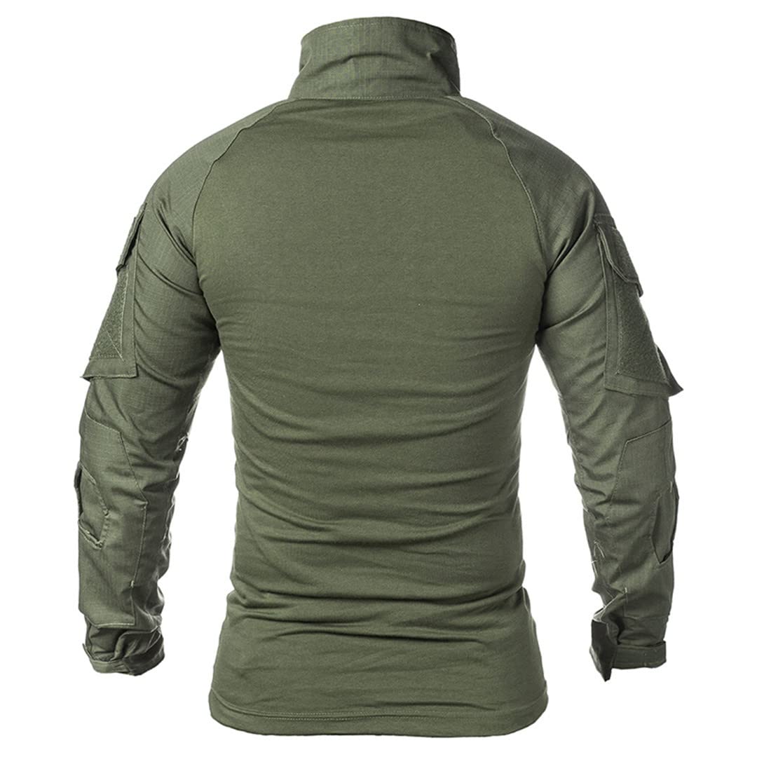 Camiseta de Combate Militar de Soldados para Hombres, Camisetas de Camuflaje de Manga Larga, Camisetas de Paintball