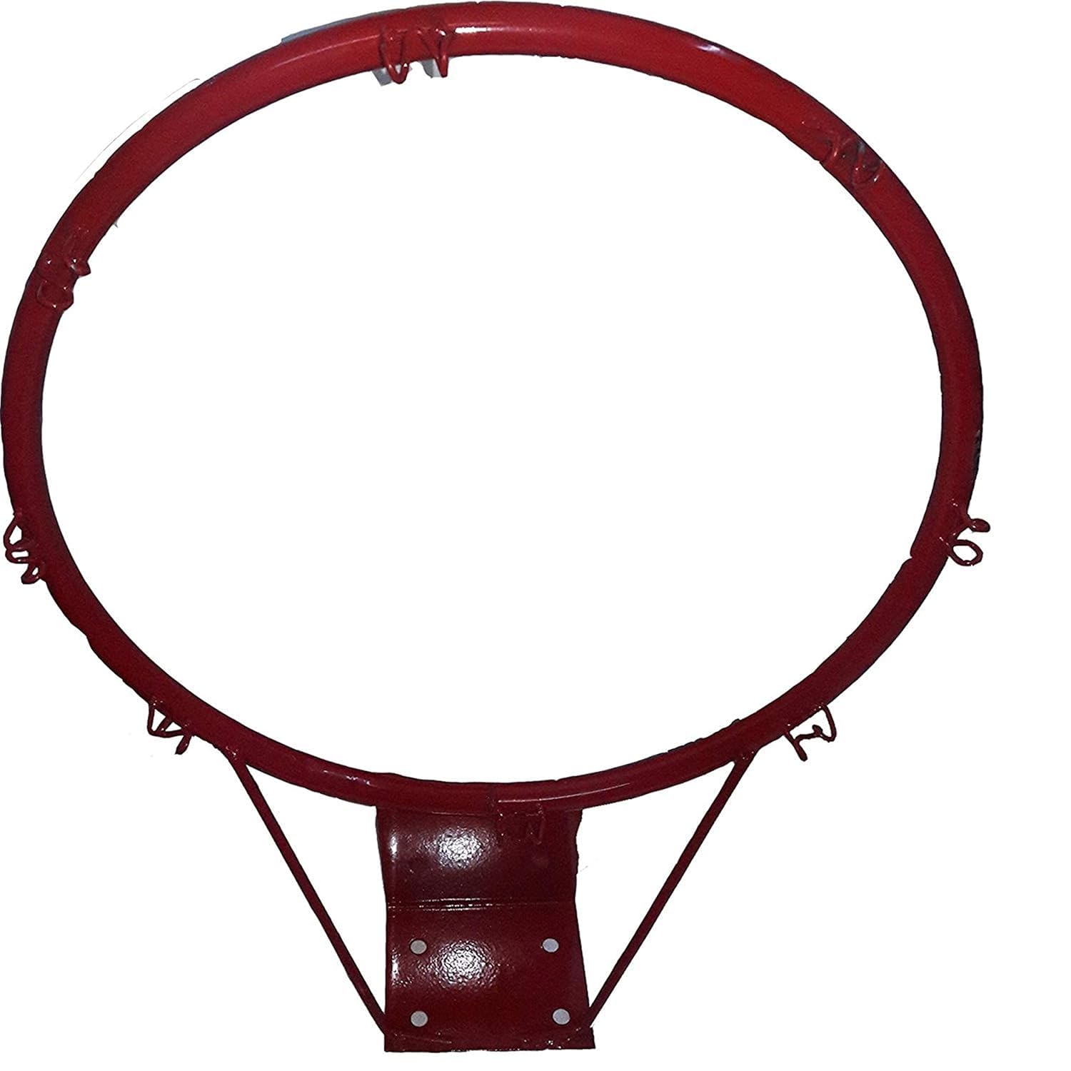 Elk Power RING-113 Basketball Ring (29 cm Diameter) with Nylon Net & Screws/Bolts | Size 5 Basketball Hoop Rim for Wall Mount | Durable Indoor & Outdoor Metal Basketball Practice Ring 1