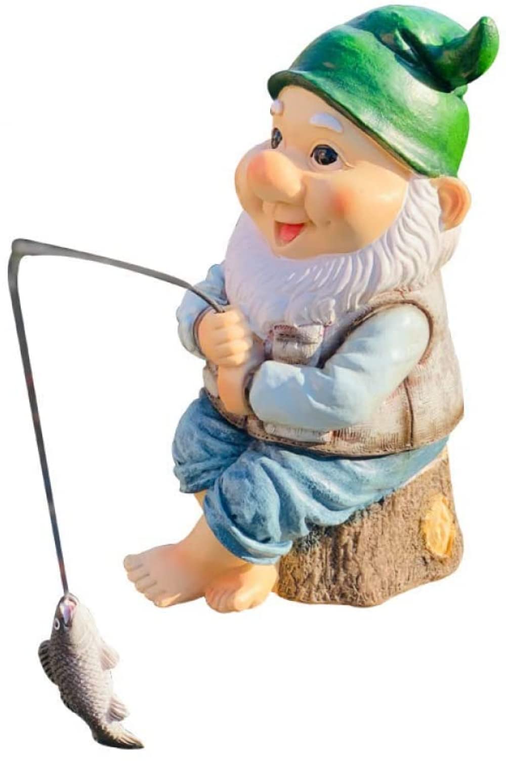 Outdoor Decor Statue for The Home Yard Decoration Sculpture Garden Ornament Figurine Fishing Gnome Garden Statue Garden Outdoor Lawn Ornament Decor