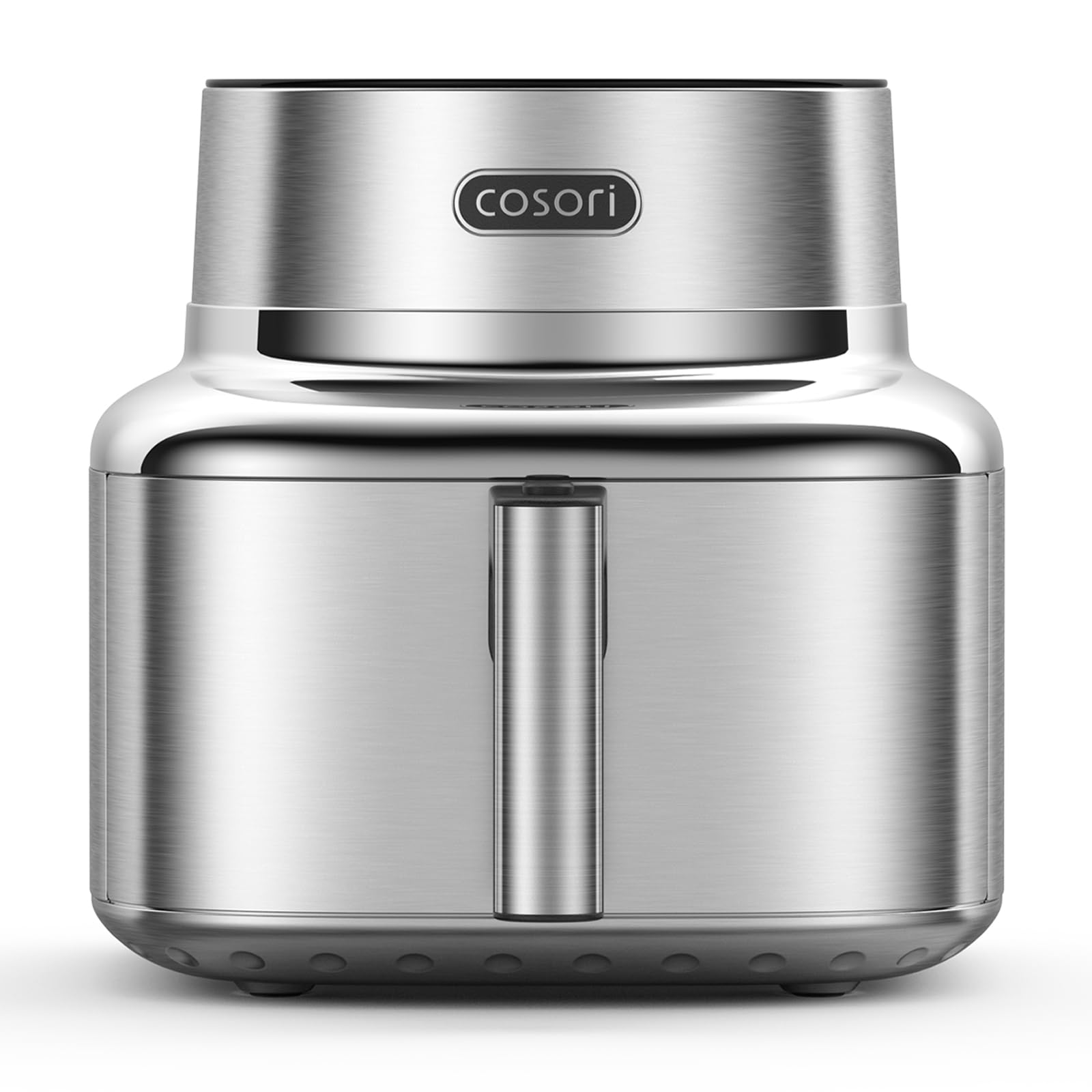 COSORI ICONIC Airfryer, 96% acier inoxydable, revêtement céramique sans PFAS ni BPA, Air fryer 7-​en-​1, jusqu'à 61% d'économie d'énergie, 50+ recettes, compatible lave-​vaisselle, capacité 6,​2 L
