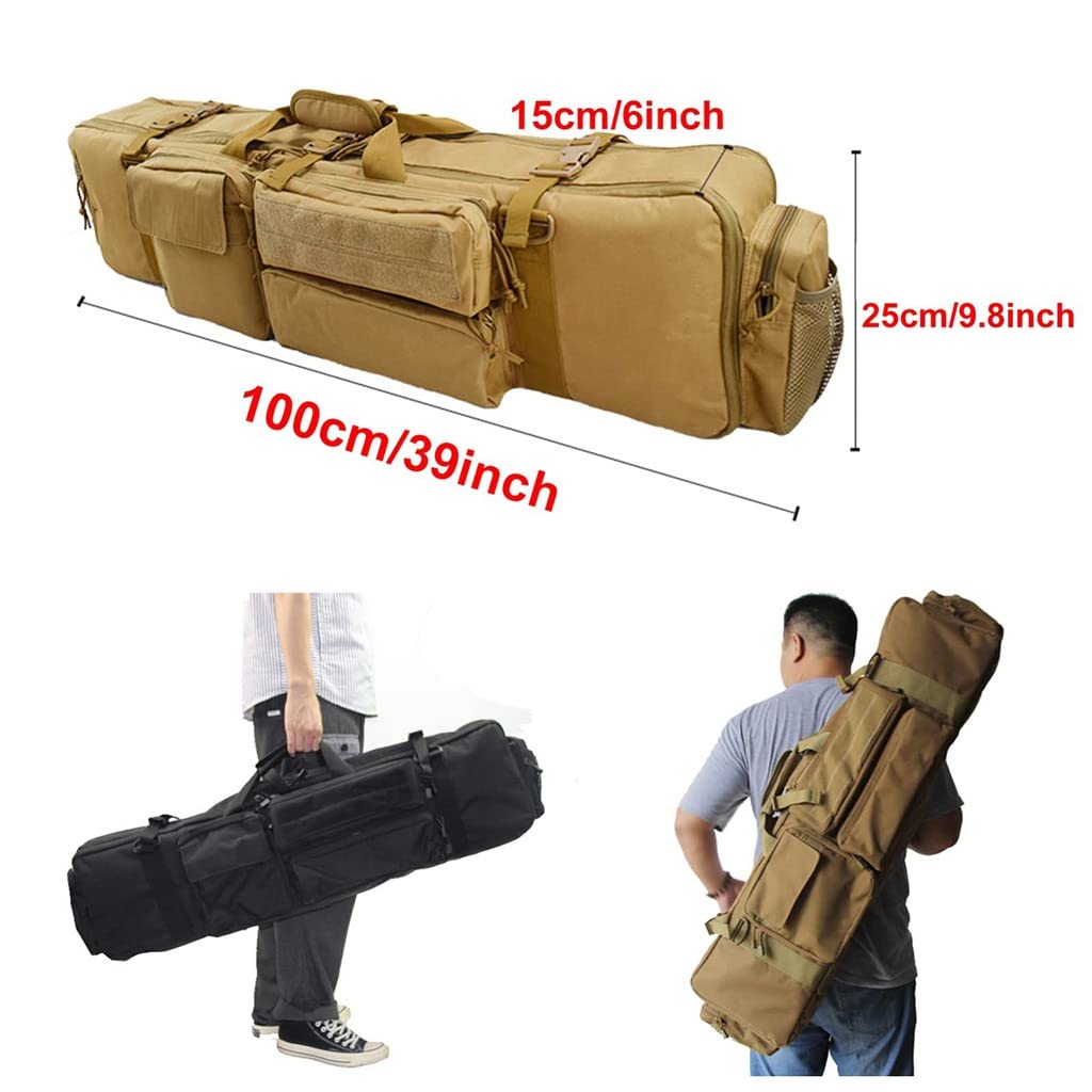 Custodie per Pistole Morbide, Fucile Tattico Custodia, Borsa Porta Fucile, Borsa Tattica per Pistola Lunga per Riporre Carabine Fucili Nero