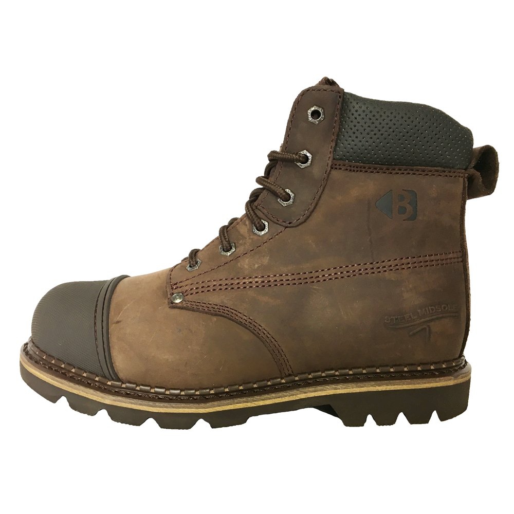 BucklerB301 SM Steel Midsole Lace Brown - Size 10 UK