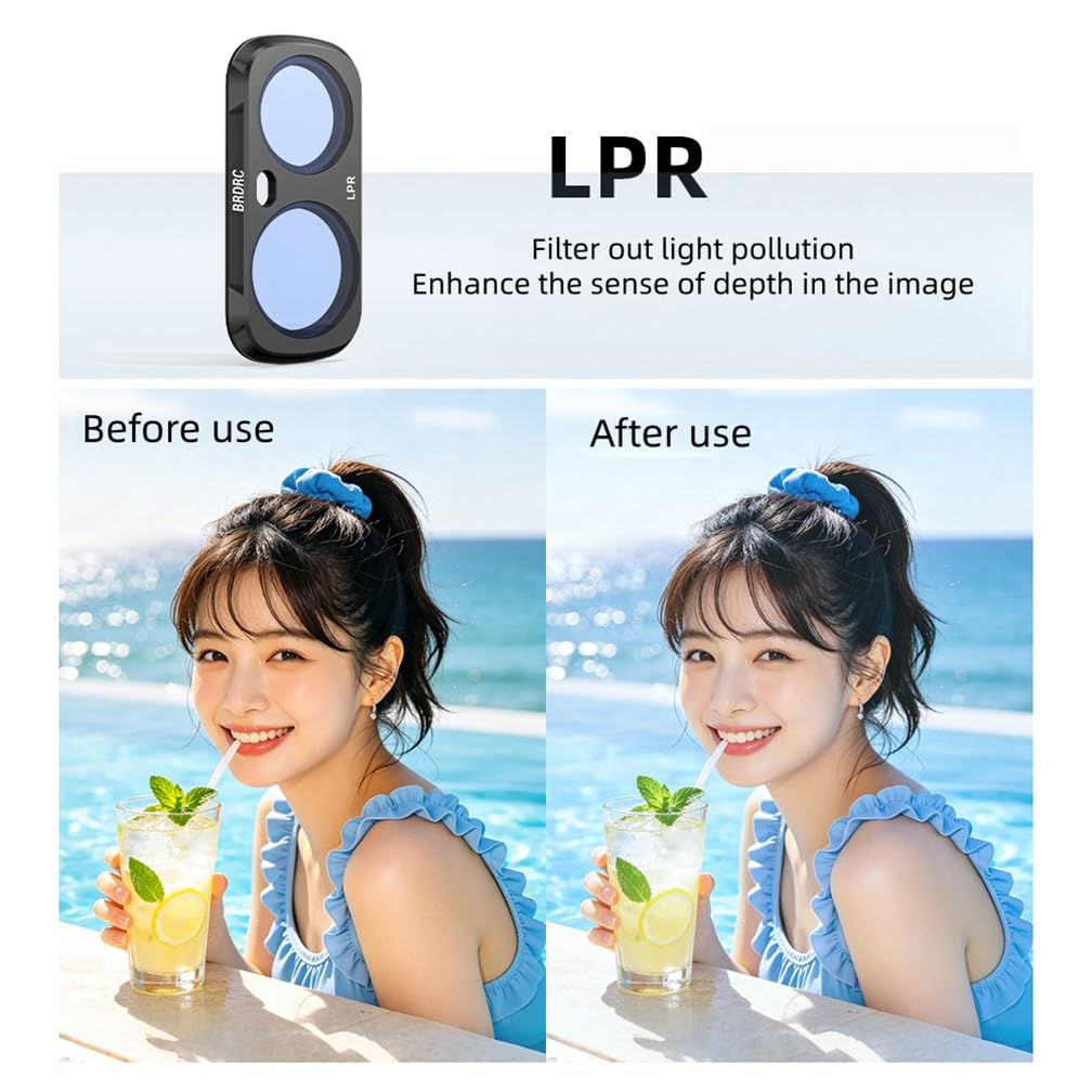 Magnetfilter Set ND und CPL für Insta 360 Luna Ultra, Diffusion 1/4 und verstellbares Filterset ND2-16-32, Optisches Glas für Zubehör Insa 360 Luna Ultra (CPL+Diffusion 1/4+LPR+ einstellbar ND2