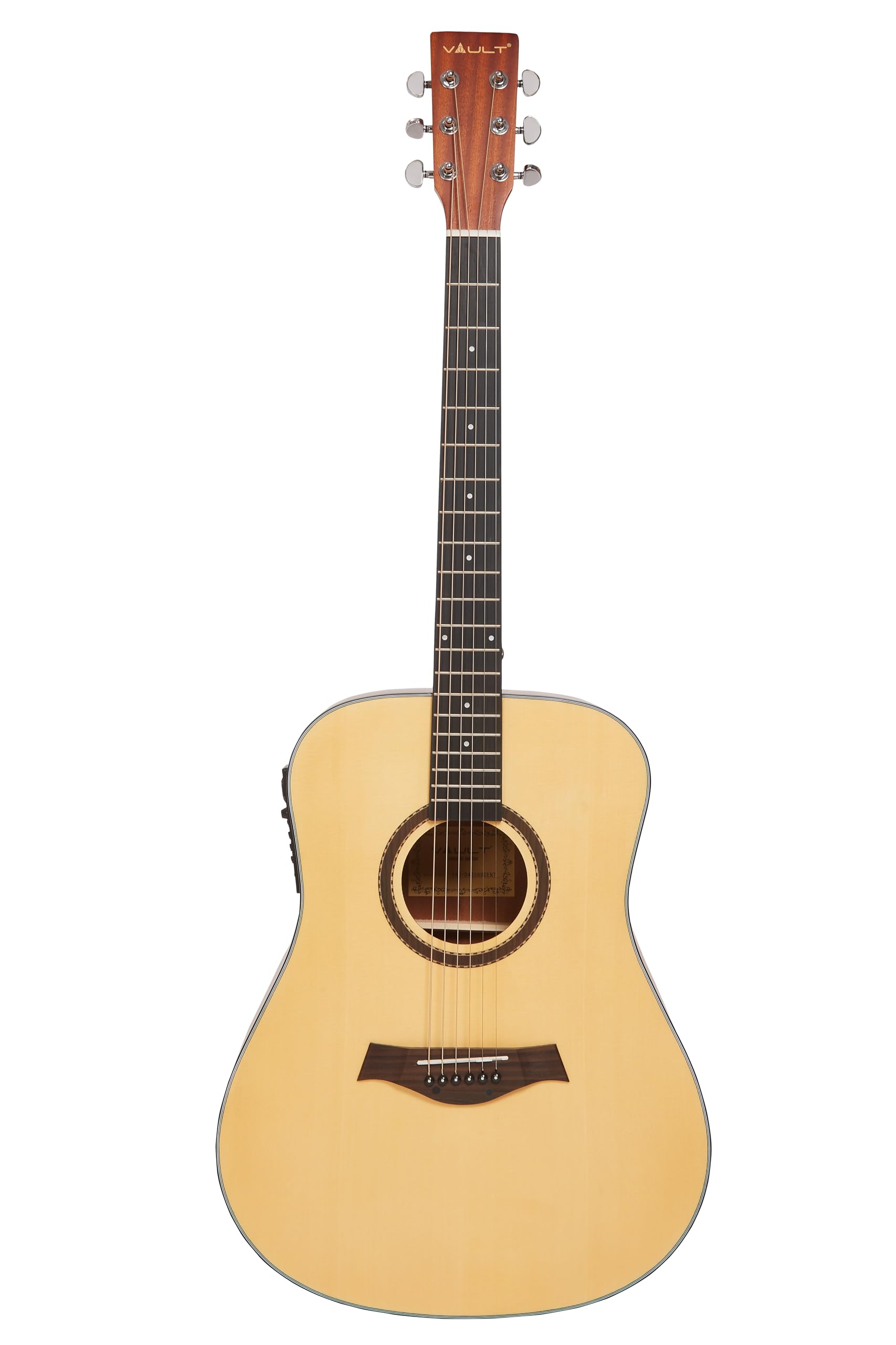 DA25CE 41-Inch Dreadnought Electro-Acoustic Guitar with Bubinga Back and Sides - Natural