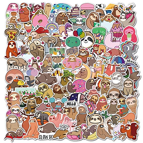 TLOPL 100pcs Sloth Stickers
