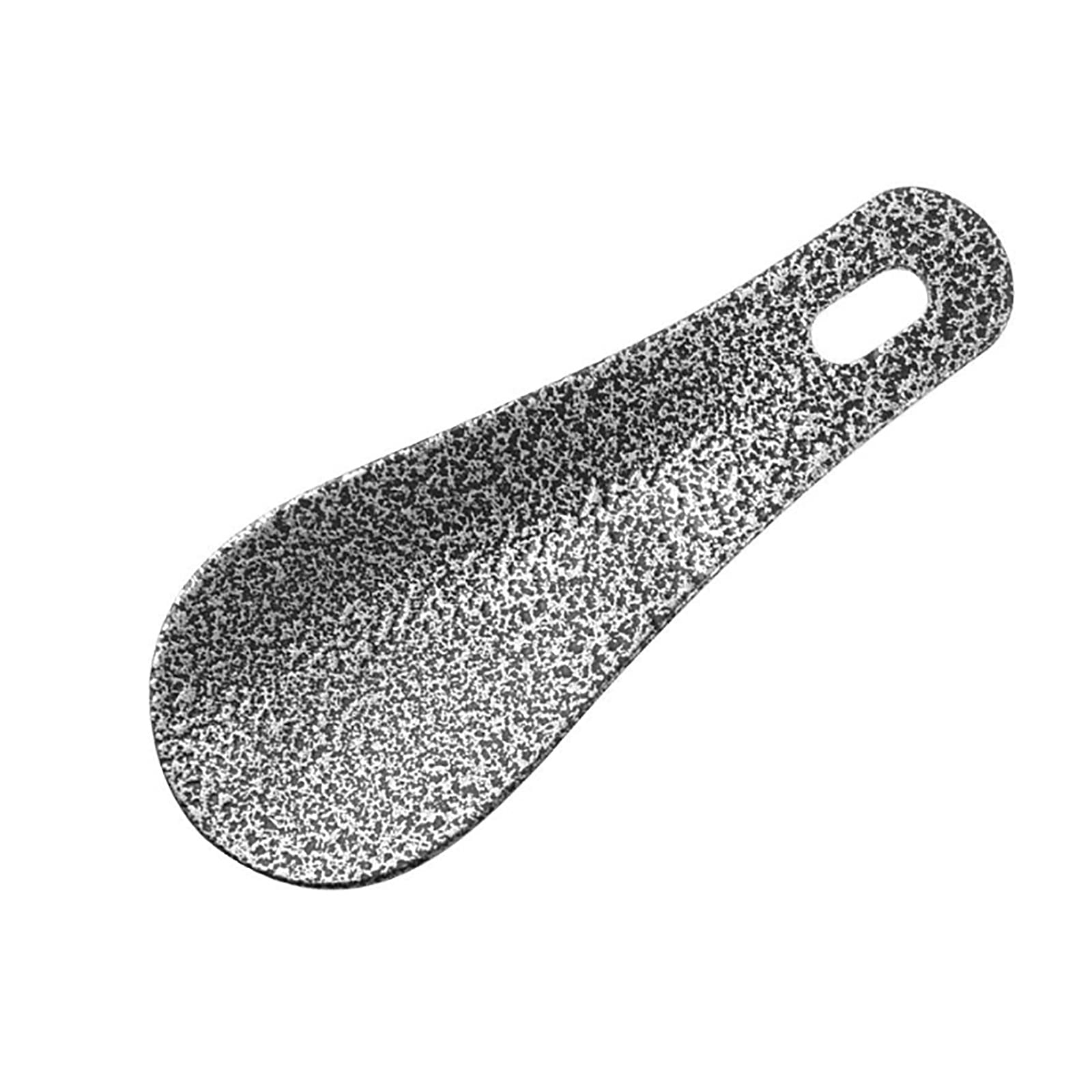 Metall-Schuhlöffel, kurzer Griff, Schuhlöffel, Stiefellöffel, tragbarer Schuhlöffel, Löffel, fauler Schuhhelfer, Schuhanziehhilfe (Farbe: B) (B)