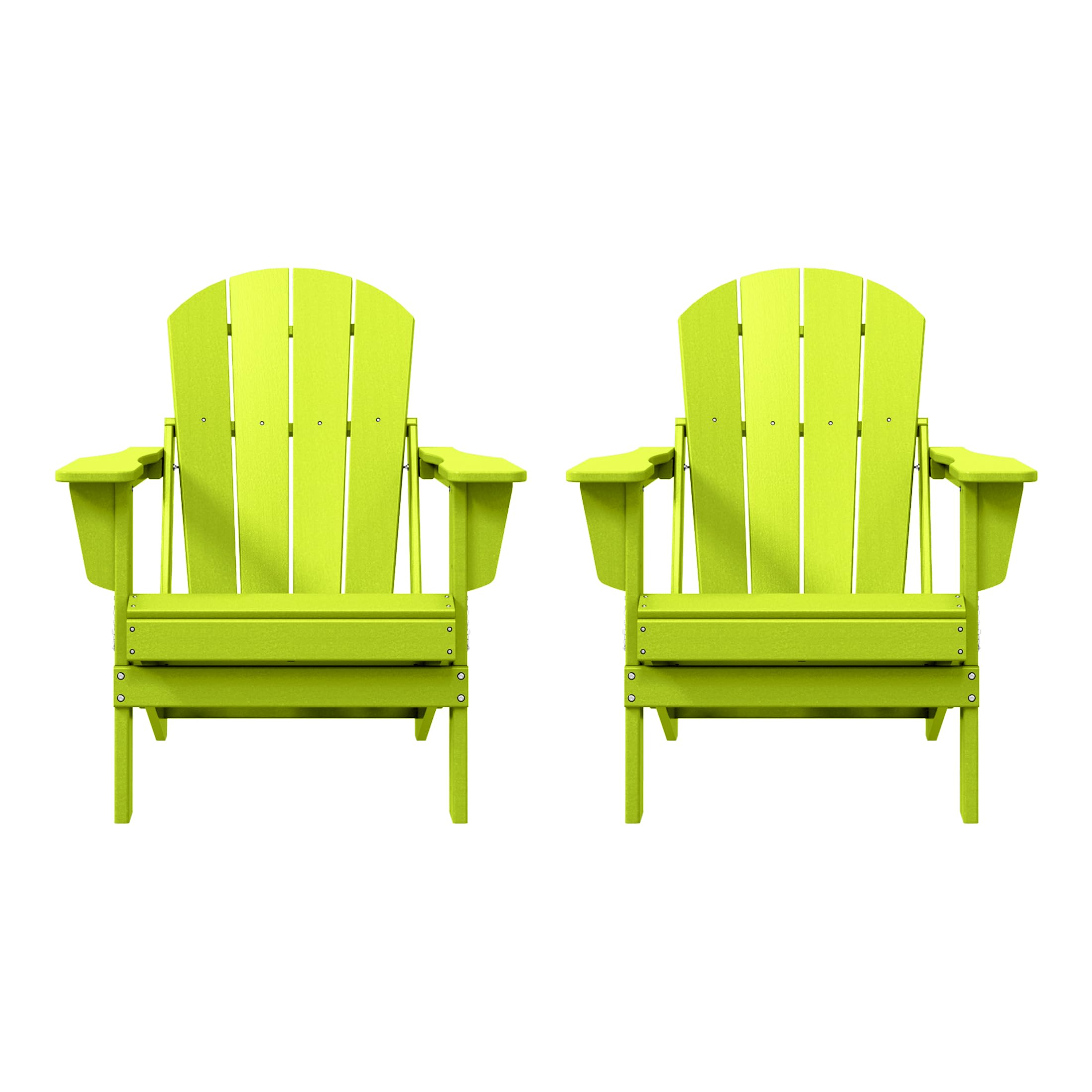 Westin Outdoors Laguna WO Home Furniture Adirondack Chair 2 PCS Set Outdoor Folding Patio Chair for Bon Fire Pit Garden Lawn Backyard Lounging
