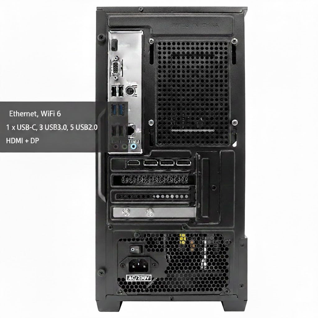 Raptor PC Gaming (Intel Core i9-12700F 16 x 5.1GHz, NVIDIA RTX 5050 8GB, 32GB RAM, 1TB SSD, Refrigeración Líquida, Windows 11 Pro) Ordenador de Sobremesa (Negro)