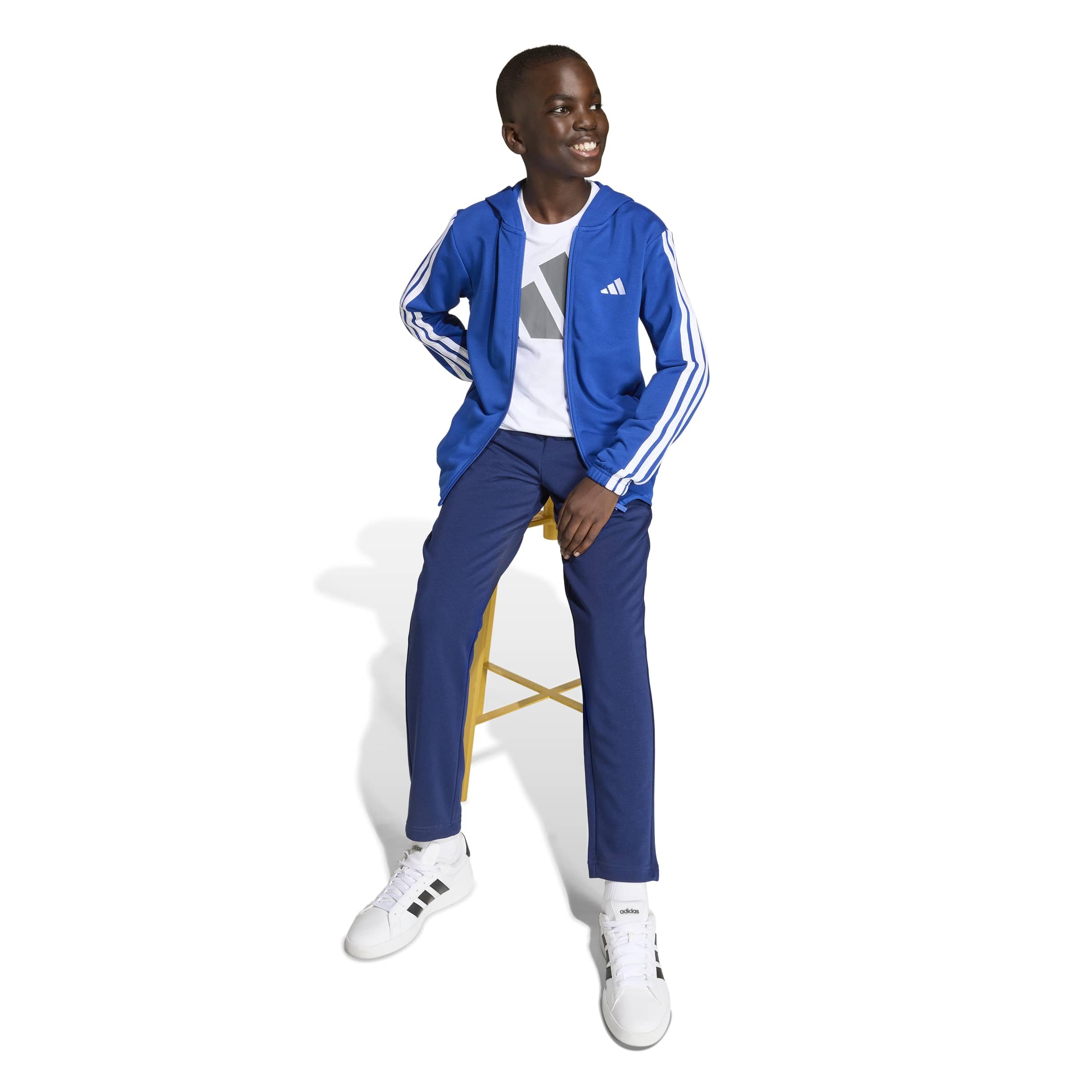 adidas Essentials 3 Stripes Tracksuit Tuta da allenamento Unisex - Bambini e ragazzi