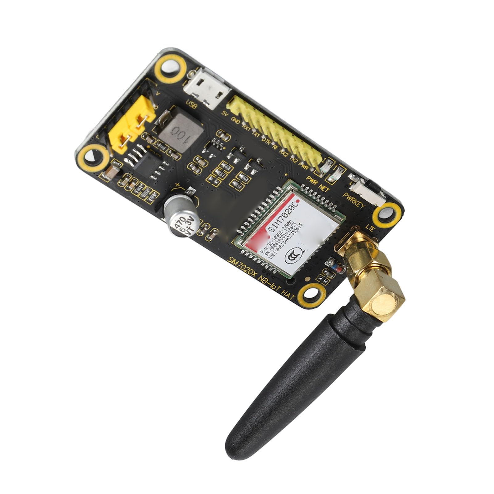 Bewinner Placa de Expansión NB IoT, Soporte Multiprotocolo, Interfaz de Control UART, Interfaz USB, Módulo NB IoT de Interfaz USB para RasPi