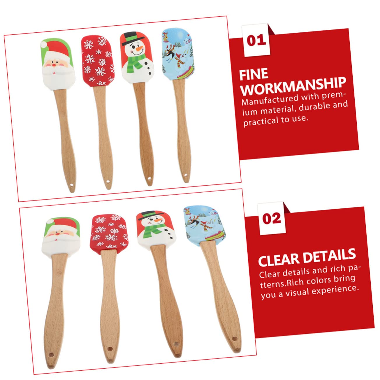 MAGICLULU 5 Juegos Espátula De Silicona Para Crema Cuchillería Sartenes Estera Decoración Y Accesorios De Cocina Utensilios Raspador Para Decorar Pasteles Equipo Gel De Sílice 5 Piezas * 5