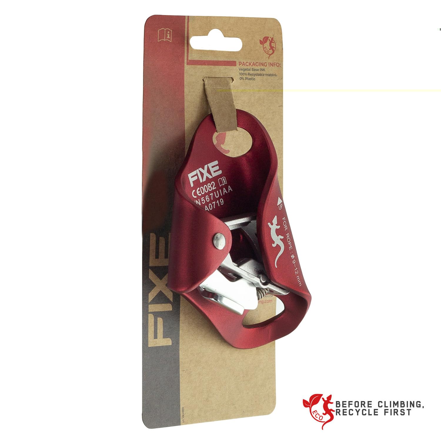 FIXE Bloqueador de Pecho DOME para Escalada, Ranura Autolimpieza, Cuerda 8-12 mm