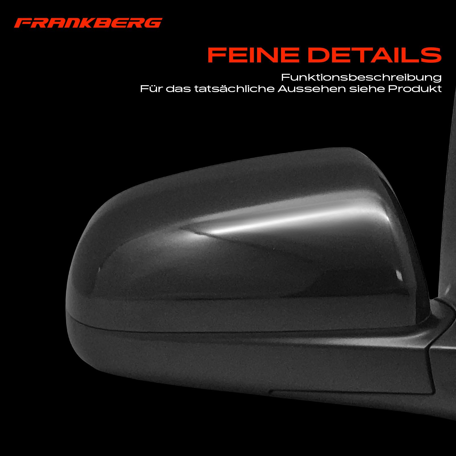 Frankberg Espejo exterior eléctrico derecho de 5 Polos y calefactable