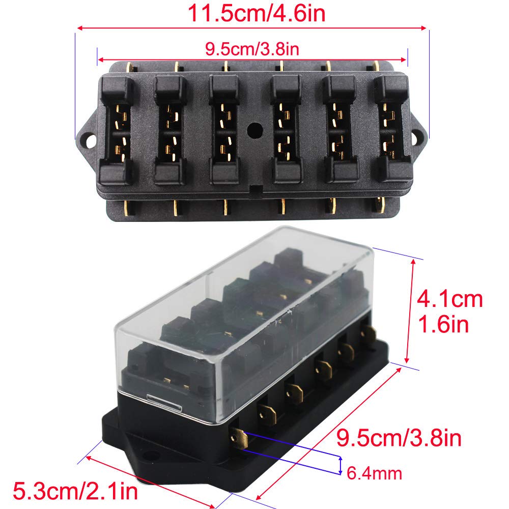 60 pz/set Mini Lama Fusibili Auto Car Truck Assortimento di Fusibili Kit Set 5A 10A 15A 20A 25/30A