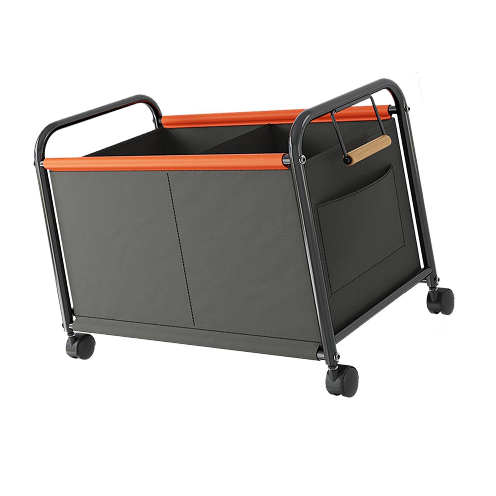Fashion My Day Toy Chest with Wheels Sturdy Trolley Toy Organizer for Laundry Home Playroom L Gray-image-49
