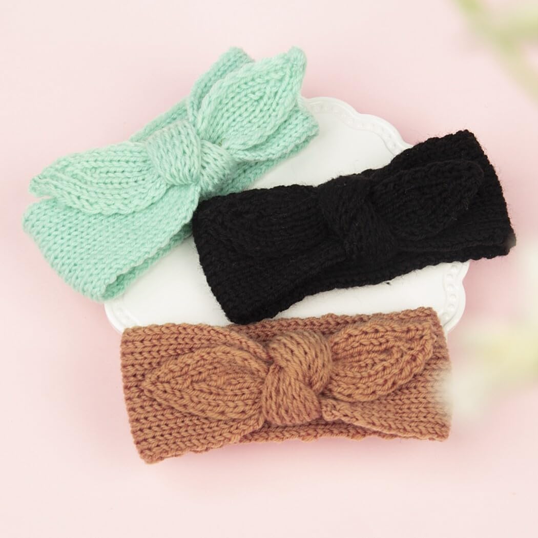 Turbante elástico para bebés: 4 accesorios para el pelo para diademas de punto para bebé