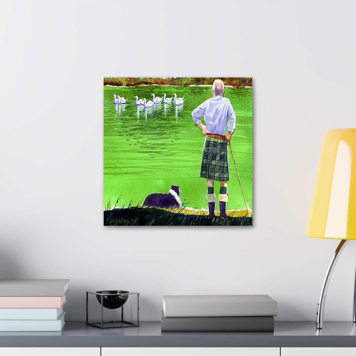 GADGETS WRAP Canvas Gallery Wrap Framed for Home Office Studio Living Room Decoration (10x10inch) - Buddies