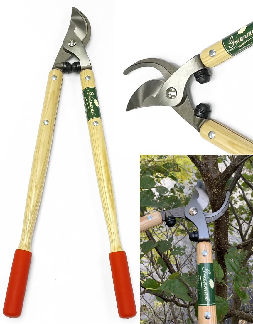 Greenman Solid Forged Lopper Bypass Action Strong Long Ash Handle Heavy Duty 26" 660mm