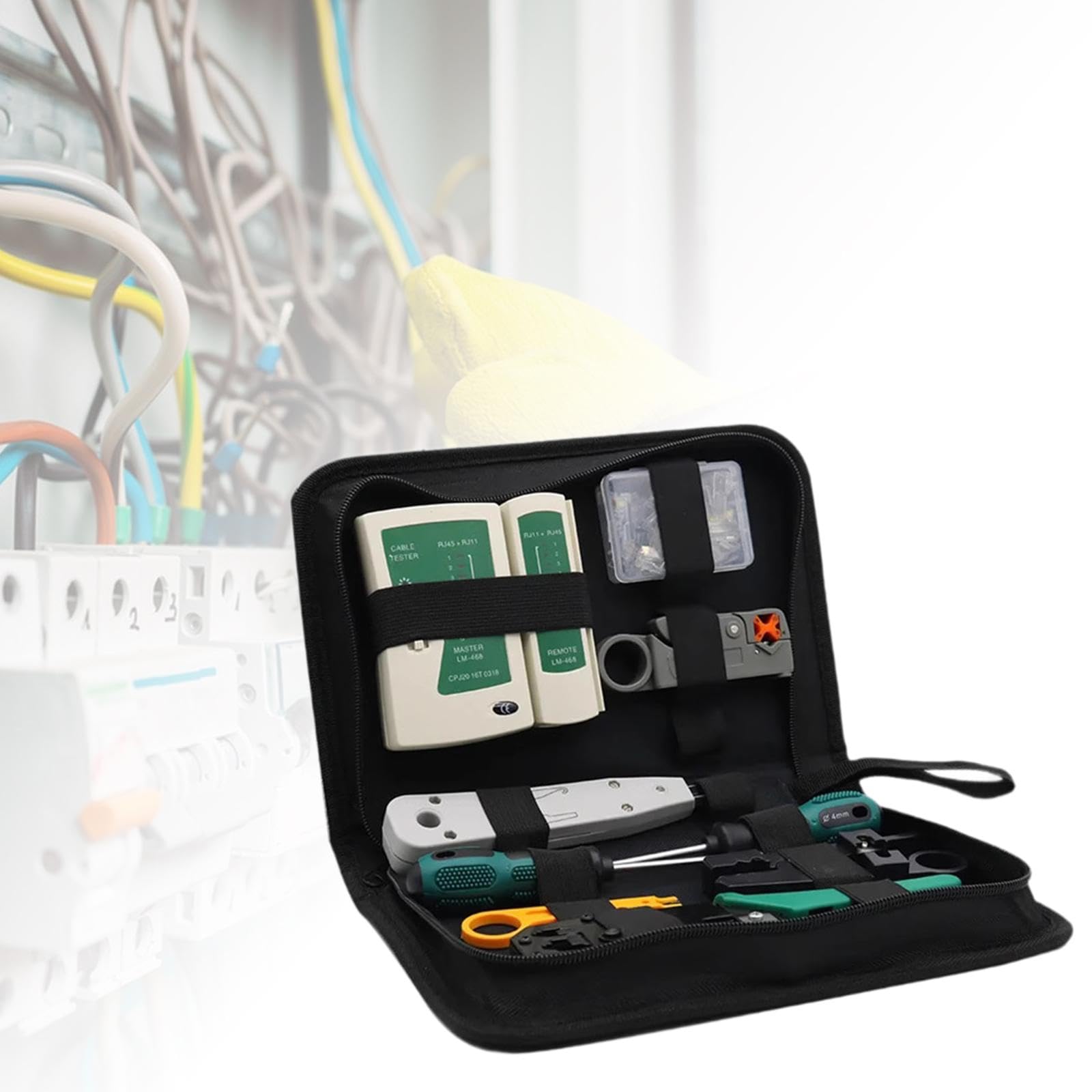Kit D'outils Réseau 11 En 1, Outils de Réparation Professionnels Multifonctionnels Antidérapants