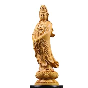 Y2293-2 高級彫刻 観音像 置物 細密彫刻 総重量365.7g　ten Y2293-2 高級彫刻 観音像 置物 細密彫刻 総重量365.7g ten Y2293-2