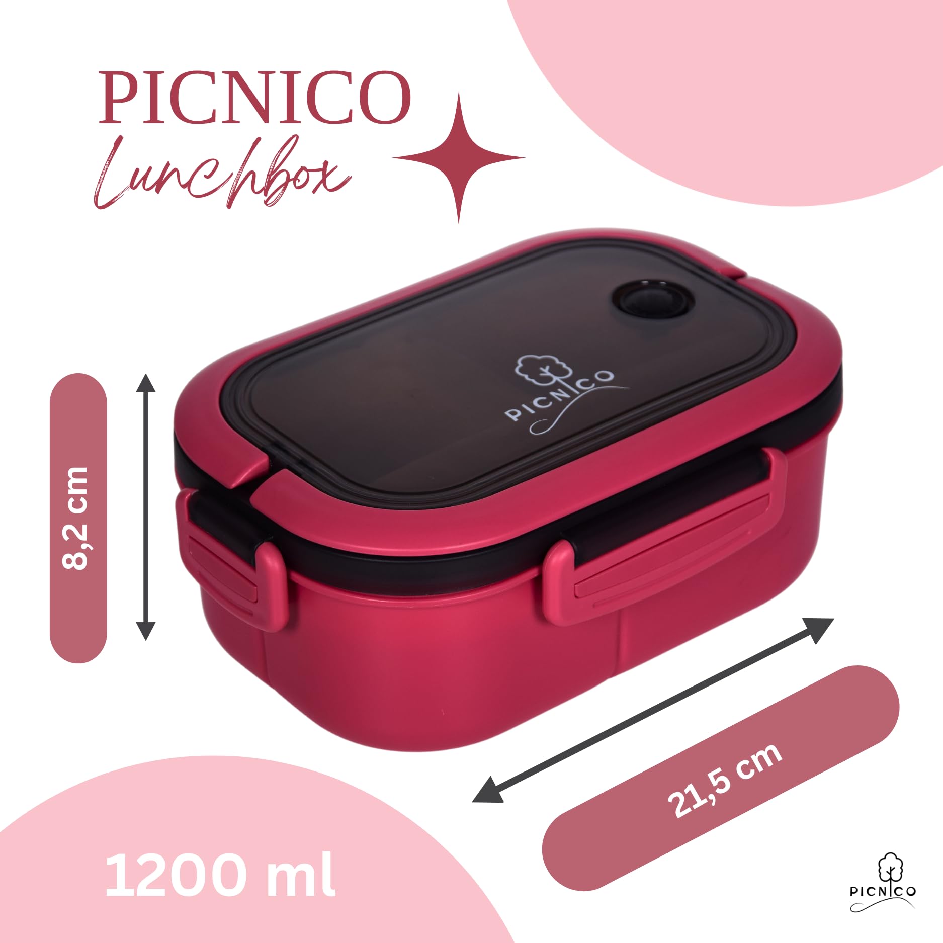 Contenitore per il pranzo in silicone da 1200 ml, per bambini, con