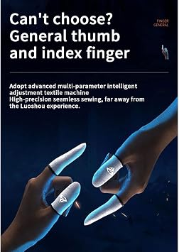 Sweatproof Finger Sleeve Breathable for Mobile Games, Finger Game Controller Gaming Thumb Gloves