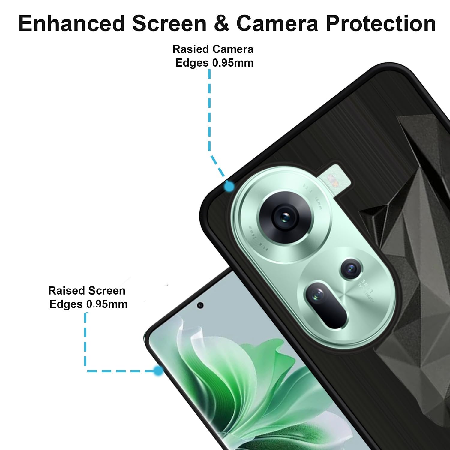 VIDO Exclusive Soft Back Case Cover for Oppo Reno 11 5G (Shock Proof |360 Degree Complete Protection)