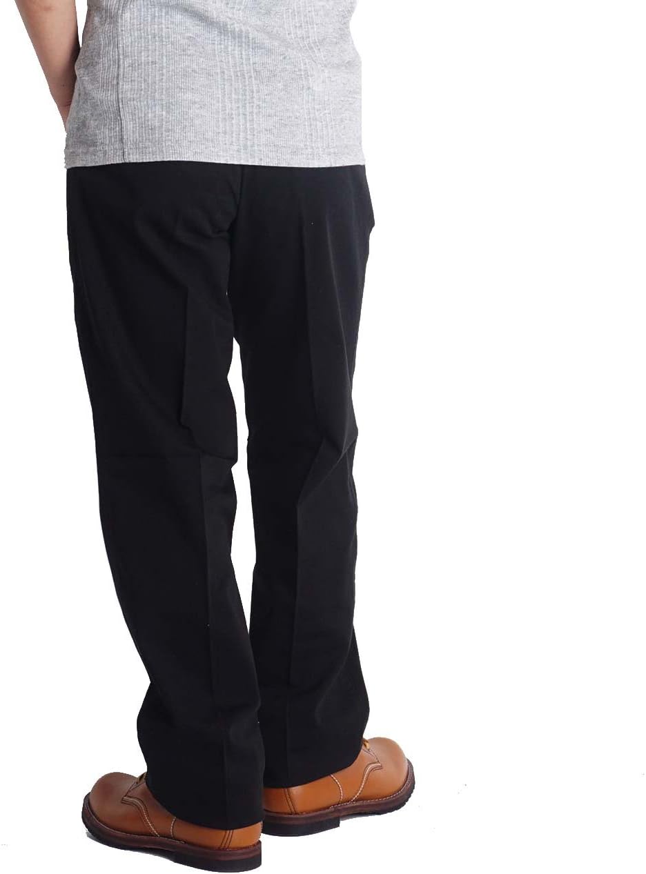 (ヘインズ)Hanes 大きいサイズ チノパン ツータック メンズ 6418 (下げ札100) ブラック01