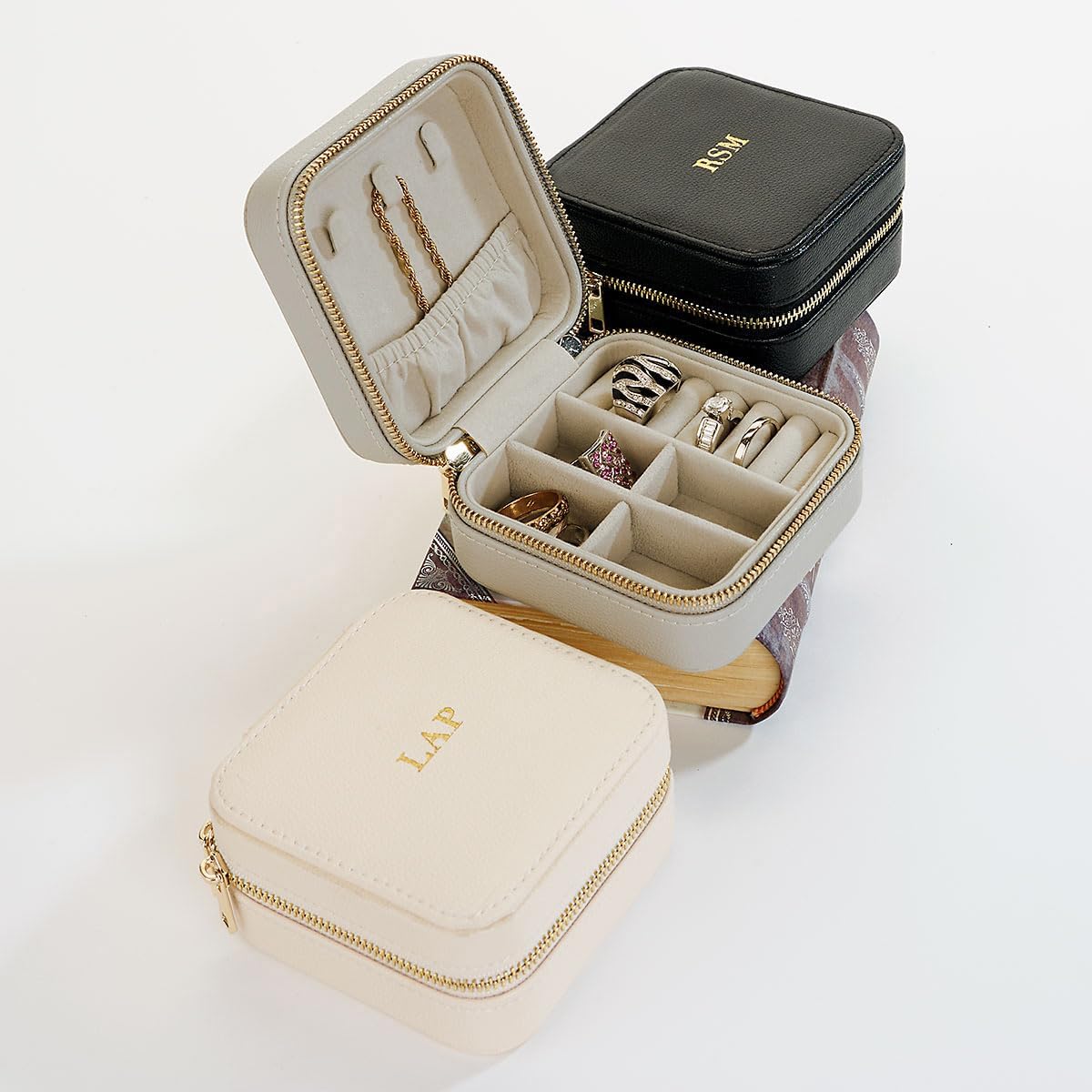 Personalized Travel Jewelry Case