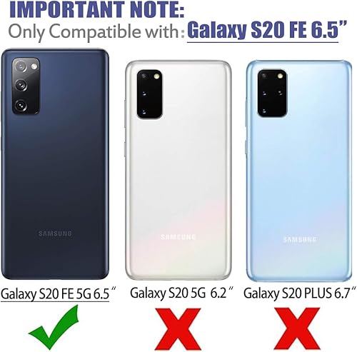 Miniatura 2 de Funda para Galaxy S20 FE (2020), Galaxy S20 FE 5G para niñas y mujeres, a prueba de golpes, transparente, suave, flexible, TPU delgada, funda