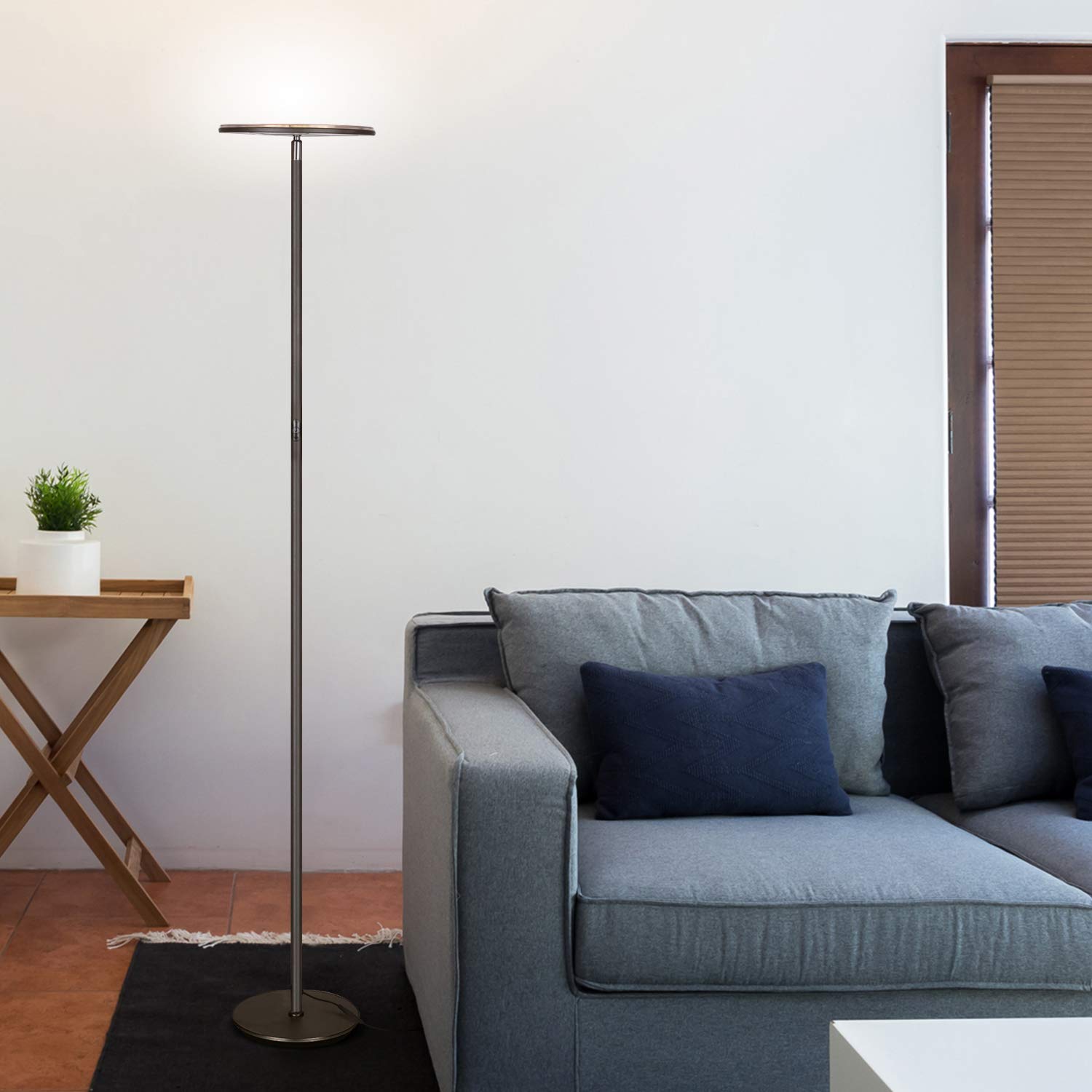 Amazon.co.jp: Brightech Sky LEDフロアランプ、Torchiere 超高輝度