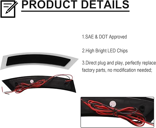 Miniatura 3 de Repuesto de luz reflectora LED para parachoques delantero para E92 E93 de 2 puertas Coupe/Convertible 328i 335i 2007-2013, lámpara de
