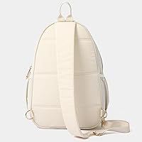 Vista 2 de Bolsa de pickleball para mujer, acolchada y elegante, correa de hombro ajustable, 2 compartimentos de almacenamiento para remos, bolas, zapatos