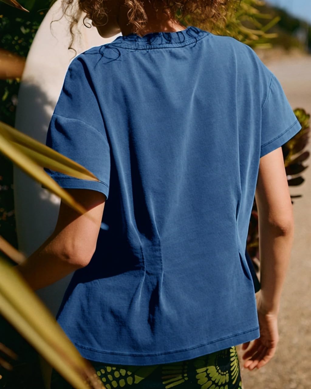 Women's Summer Short Sleeve Crewneck Flattering Pleated Babydoll Peplum Top Y2k Casual Flowy T Shirts - Image 5