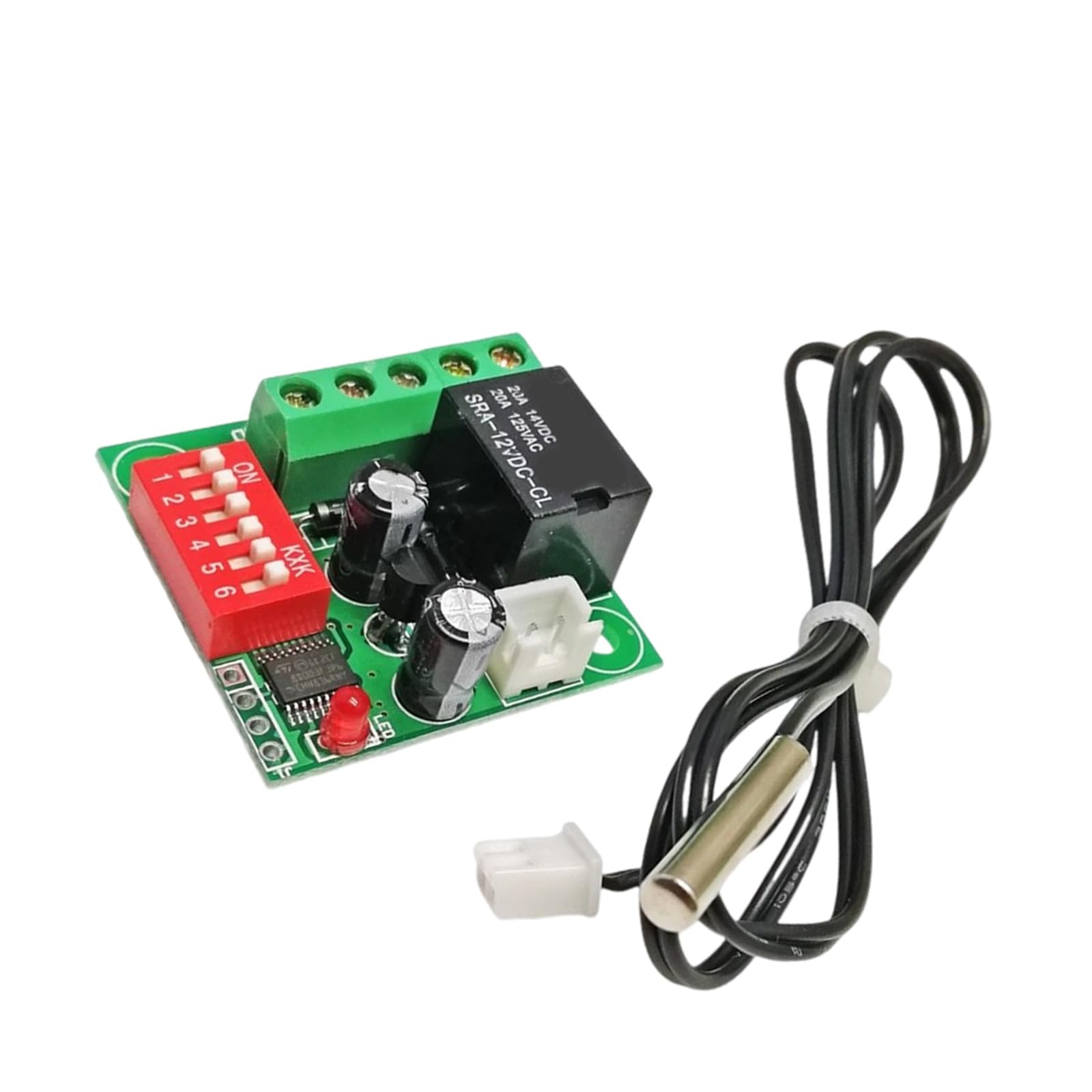 W1701 High Accuracy Temperature Controller Switcher 12V Adjustable with LED Display for Development Project Accessories Thermostat Module Adjustable Temperature Regulator