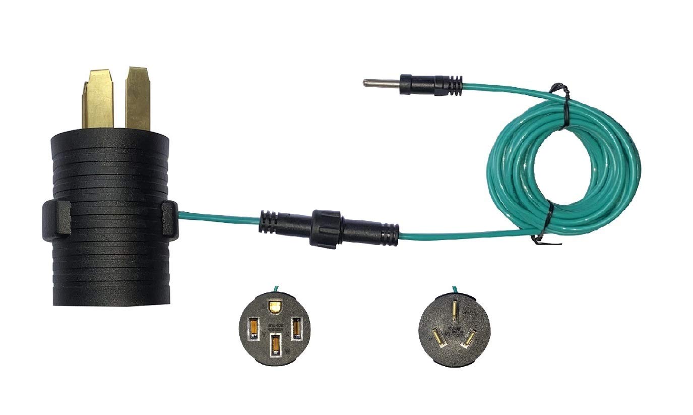 ONETAKNEMA 10-50P to 14-50R Compact 120V/240V 50 Amp External Ground Welder Welding Dryer EV Charger Power Cord Adapter Adaptor Connector Connecter